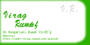 virag rumpf business card